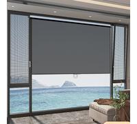 Cordless Spring-Loaded Roller Shade：No-Drill Installation Install in Minutes, No Tools Needed - The spring-loaded mechanism allows smooth pull-and-lock adjustments. Cordless & nodrill design ideal fo