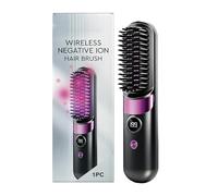 Cordless Straight Brush, Lightweight Hair Styling Tool, 7.99x1.77 Inches Massage Comb with Heat Feature, Durable PET ABS Material, Hair Straightener with Sl esign, Beauty Tool for Women Mom