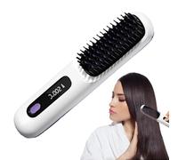 Cordless Straightener - Rechargeable Styling Comb, Modes Long Lasting, Design Fast Heating Setting | Professional Salon Worthy for Thick Thin Hair LED Display