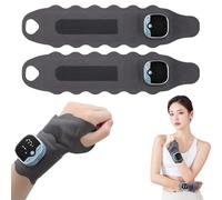 Cordless Wrist Heating Pad, Adjustable 3 Heat Levels Hand & Wrist Tendon Massager, Wearable Hand Heating Pad,Nine Massage Levels,Portable Electric Heat Wrap for Office,Outdoor sports (2PCS)