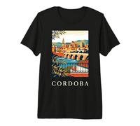 Córdoba Espagne Historique Riverside Architecture Voyage Vintage T-Shirt Haut de Gamme