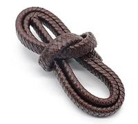 Cordon à bijoux en cuir, Cordon plat Vintage noir marron s 8mm 10mm 12mm, 1 mètre, for la fabrication de bracelets et bijoux, pièce | Noir, largeur 10 mm