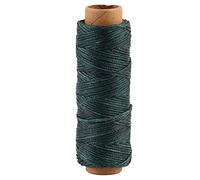 Cordon à coudre ciré 150D pour cuir - 50 m de diamètre - 1 mm de diamètre (gris froid)