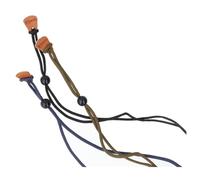 Cordon à lunettes avec embout en caoutchouc pour branches plus fines - Noir