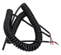 Cordon à ressort rétractable enroulé en cuivre | 1,2 m for l'extension et la rétraction(4 Core,2.0mm 14AWG)