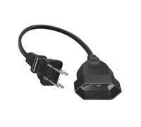 Cordon Adaptateur électrique américain et européen Polyvalent de 12 Pouces, doté de fiches à 2 Broches et d ' Un câble de Conversion d ' Alimentation Compatible avec Les Prises européennes