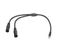 Cordon Adaptateur Mini Jack 1/8 Pouces vers 2 XLR Mâle,Câble Stéréo 3.5mm vers Double XLR, Cordon De Connexion De Microphone Audio D'interconnexion Aux Stéréo
