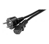 Cordon alimpc droit 2P+T noir - 5m