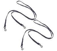 Cordon Antidérapant pour Moufles Portable Réutilisable Nylon 2 Pièces Noir