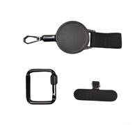 Cordon antivol pour téléphone portable, avec câble en acier rétractable de 50 cm, base de verrouillage réglable, clip d'attache pour ceinture ou sac à dos, pour la plupart des étuis de téléphone, pour