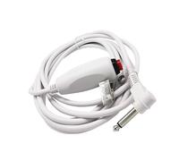Cordon Appel Infirmière - Blanc Cuivre Nickelé Étanche Robuste, Câble Bouton Poussoir Remplacement Médical, Prise Jack Poignée Ergonomique Longue | Ligne Assistance Pratique pour Fixation Vêtements