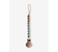 Cordon attache-sucette Eva en silicone gris/vert TU