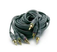 Cordon Audio 3 RCA M / 3 RCA M - METRONIC - 5m - Couleur Verte - Connecteurs RCA