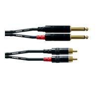 Cordon audio - CORDIAL - CFU1.5PC - 2 jacks 6.35 - 2 RCA - Longueur 1,5M