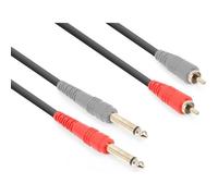 Cordon audio - Non spécifié - 2 x jack 6,35 mono - 2 x RCA mâle - 1,5 m - Flexible et fiable