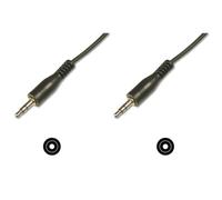 Cordon Audio Stéréo - DIGITUS - Jack 3,5 mm Mâle/Mâle - Noir - 1,5 m - CCS