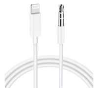 Cordon auxiliaire câble 3,5 mm pour voiture compatible avec iPhone 13 12 11 XS X 8 7 6 iPad iPod pour autoradio, haut-parleur, casque, prend en charge toutes les versions iOS