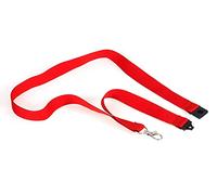 Cordon Badge Rouge Lot 10, 44cm × 20mm, Mousqueton, Sécurité Rupture