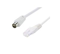 cordon balun - rj45 mâle / tv 9.52 mm mâle - passif - 1.50 mètres - erard 4482