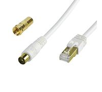cordon balun - rj45 mâle / tv 9.52 mm mâle - privilège - 2 mètres + adaptateur - erard 4981