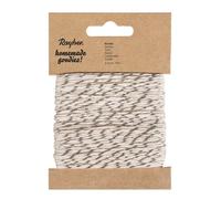 Cordon Bicolore Ø 2mm 15m - Argenté - Rayher
