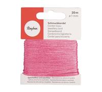 Rayher Cordon à bijoux 8947316 Rose Ø 1 mm – Carte sous blister 20 m