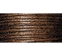 Cordon Brun Coton Ciré Ø 1mm 20 M