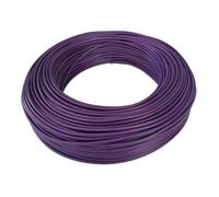 cordon, câble électrique, 25 mètres, 1,5 mm², 1 x 1,5 mm, couleur violet, cuivre, fil unipolaire, conforme CPR, FS17, idéal pour les rénovations électriques pour les maisons et les appartements