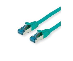 Cordon Cat.6A A) / 10 Gigabit S/FTP, LSOH, vert, 0,15 m