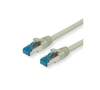 Cordon Cat.6A (Classe EA) / 10 Gigabit S/FTP, LSOH, gris, 0,15 m