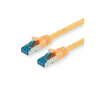 Cordon Cat.6A A) / 10 Gigabit S/FTP, LSOH, jaune, 0,15 m