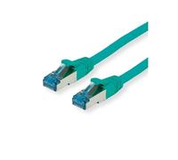 Cordon Cat.6A (Classe EA) / 10 Gigabit S/FTP, LSOH, vert, 0,15 m