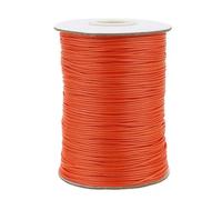 Cordon ciré Rond en Coton Noir pour Fabrication de Bijoux, 20 mètres de diamètre, 1 mm, 1,5 mm, 2 mm, Orange, diamètre 1,5 mm