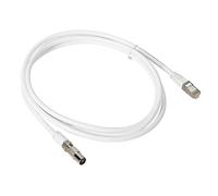 Cordon coaxial pour raccordement téléviseur avec 1 embout coaxial et 1 embout RJ45 - longueur 2m