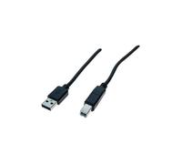 Cordon conforme USB 2.0 Hi-Speed de type A / B noir de 1 80 mètre