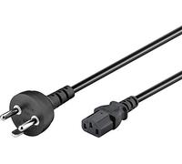 Cordon-Connecteur pour Appareils Froids, Danemark, Type H, 2 m Longueur, Noir