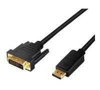 Cordon convertisseur DisplayPort - DVI, 1,0 m, noir