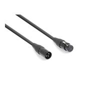 PD Connex DMX Cordon Convertisseur DMX 3-pin Mâle - DMX 5-pin Femelle - 0,1m Noir