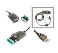 Cordon Convertisseur USB vers RS-485 (RS485 DB9). Longueur 1.2M, avec plaque additionnelle pour montage direct par fils