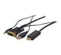 Cordon / convertisseur VGA + audio vers HDMI - 1,80M