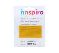 Cordon Coton ciré Fin Jaune 0,5 mm. 5 m.