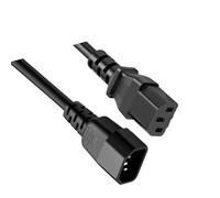 Cordon d ' Alimentation 18AWG C13-C14 en PVC Ignifuge, conducteurs en cuivre Robustes pour serveurs/appareils industriels, rallonge d ' Alimentation