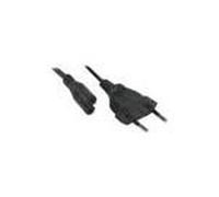 Cordon d alimentation bipolaire pour pc portable noir -3,0 m
