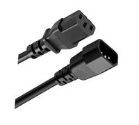 Cordon d ' Alimentation C13 / C14 de qualité Industrielle 18AWG, boîtier renforcé et noyaux en cuivre pour rallonge d ' appareils Haute Puissance
