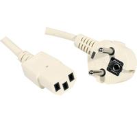 Cordon d alimentation PC CEE7 / C13 beige - 1,8 m