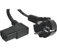 Cordon Électrique Secteur Coudé Noir 3 M
