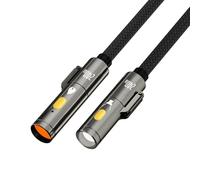 Cordon d ' Alimentation USB C Portable Cordon de 240 W Lumière LED intégrée pour matériel de Camping Prise en du de données 480 Mbps Câble de Rapide USB C avec allumeur