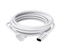 Cordon d ' Extension USB C à Angle Droit, White 5 Meters | Alimentation rapide pour les caméras solaires extérieures, avec une conception à angle droit et des connecteurs