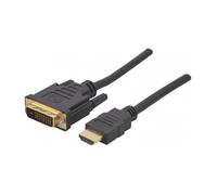 Cordon - DACOMEX - HDMI vers DVI-D - 2 m - 1080p - Connecteurs plaqués or