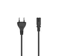 Cordon d'aliment., f. euro - connect. 2 pôles (dble rainure), 0,75 m